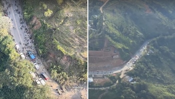 En imágenes: Así quedó la vía Panamericana luego del atentado terrorista en el sector El Túnel