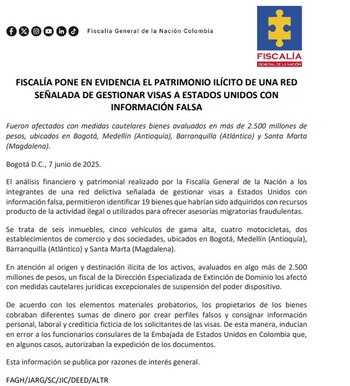 La Fiscalía General de la