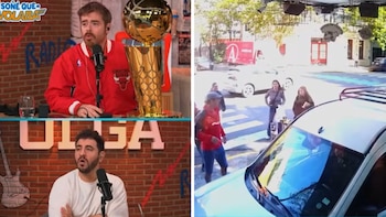 La reacción en vivo de Migue Granados cuando una camioneta casi choca contra el vidrio del estudio de Olga: “Otra vez”