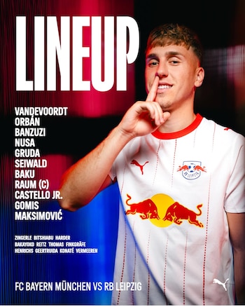 Así formará el cuadro visitante-crédito @RBLeipzig/X