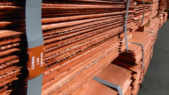 Sube producción de cobre y