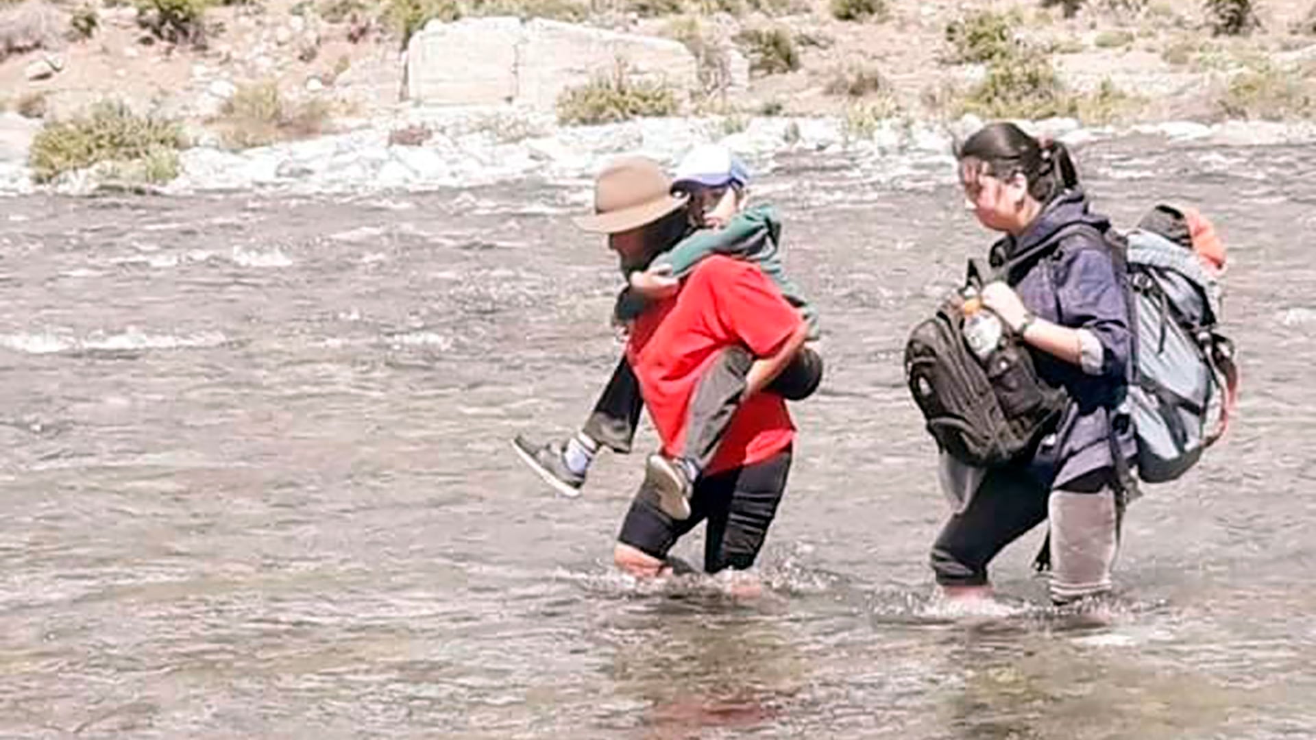 La travesía de pasar por el río