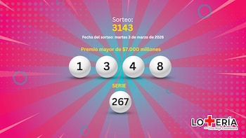 Estos fueron los números ganadores del 3 de marzo de 2026 en el sorteo de la Lotería de la Cruz Roja. (Jovani Pérez/Infobae)
