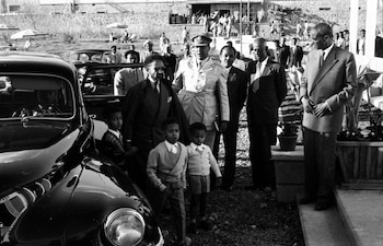 Haile Selassie durante la celebración