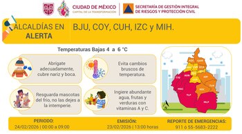 Estas alcaldías estarán en alerta