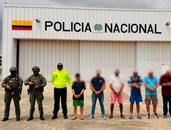 Los seis detenidos están solicitados en extradición por una corte del estado de Ohio por envíos de droga hacia Estados Unidos - crédito Dijín