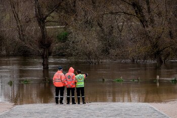 El clima complicó el rescate