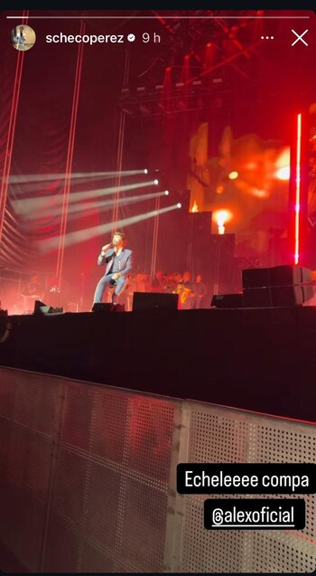 Checo Pérez asistió al concierto