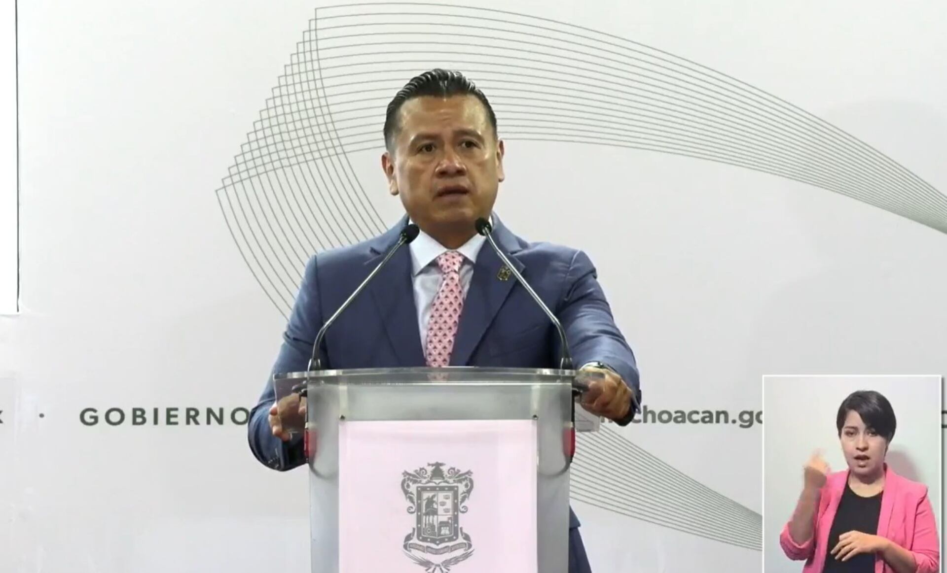 Carlos Torres Piña detalló que las aprehensiones restantes se encuentran pendientes.(Foto: Gobierno de Michoacán)