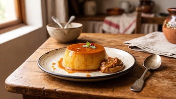 Receta de flan de yemas de huevo, rápida y fácil