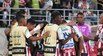 El bicampeón de Colombia venció por 1-0 a Águilas Doradas y finalizó una racha de cinco partidos sin triunfos-crédito @juniorfc/X