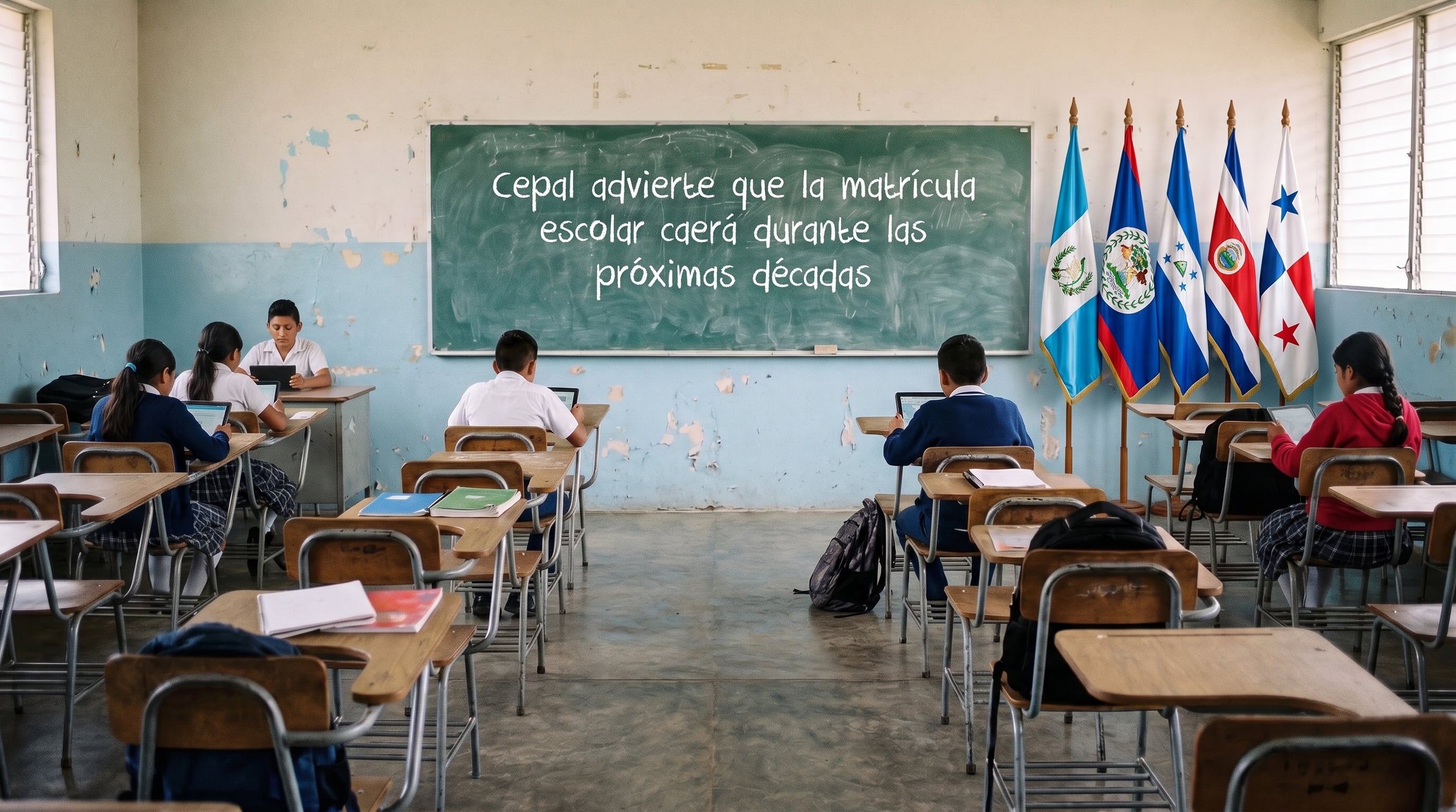 Caída de nacimientos impacta las aulas en Centroamérica