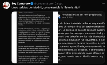 El tuit de Soy Camarero.