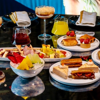 Platos del brunch del restaurante