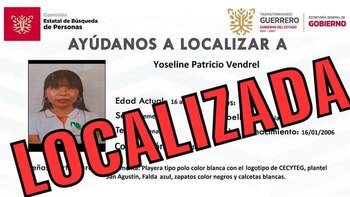 Localizaron con vida a Yoseline,
