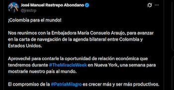 José Manuel Restrepo - crédito @jrestrp/X