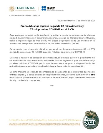 El Servicio de Administración Tributaria