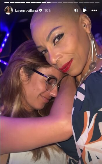 Carla Giraldo de fiesta con