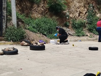 Imagen compartida por las autoridades con la mochila señalada. Crédito: Gobierno de Oaxaca
