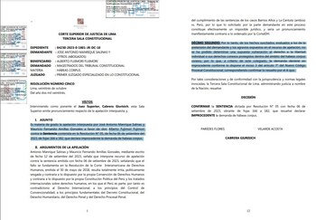 Fallo del Poder Judicial que