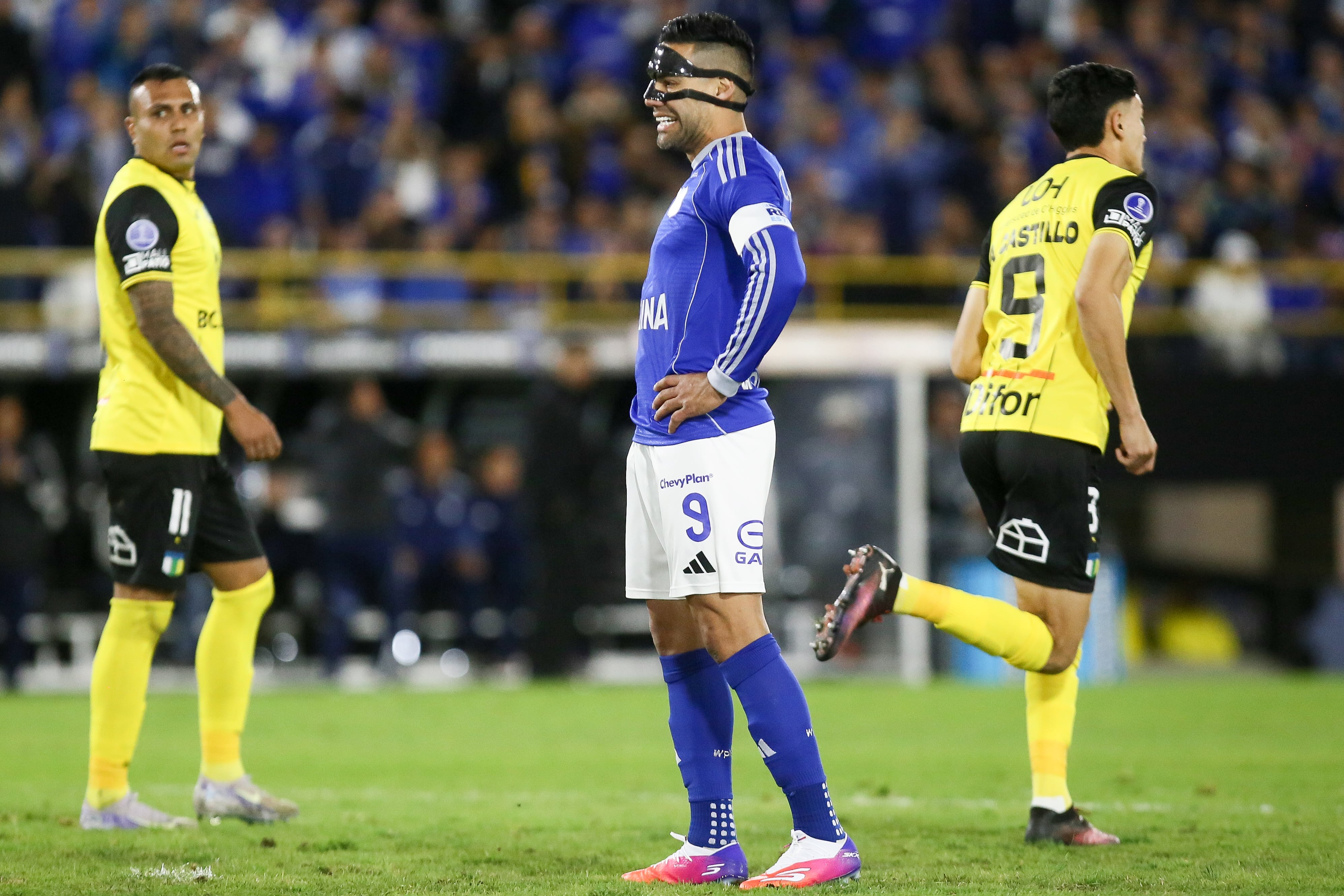 Radamel Falcao jugó 26 minutos en la derrota de Millonarios 2-1 a manos de O'Higgins, en la última fecha de la Copa Sudamericana - crédito Colprensa/Lina Gasca