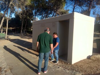 Uno de los bunkers donde