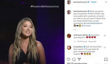 Post en Instagram de Daniella