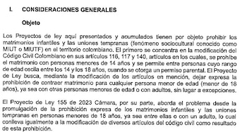 El objeto de la propuesta