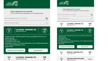 Los Santos es uno de los municipios de Colombia con mayor registro de actividad sísmica a diario - crédito Servicio Geológico Colombiano