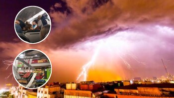 Un vendaval huracanado provocó varias