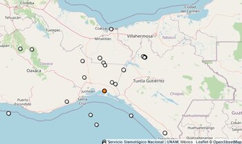 Temblor reportado en Oaxaca.
(SSN)