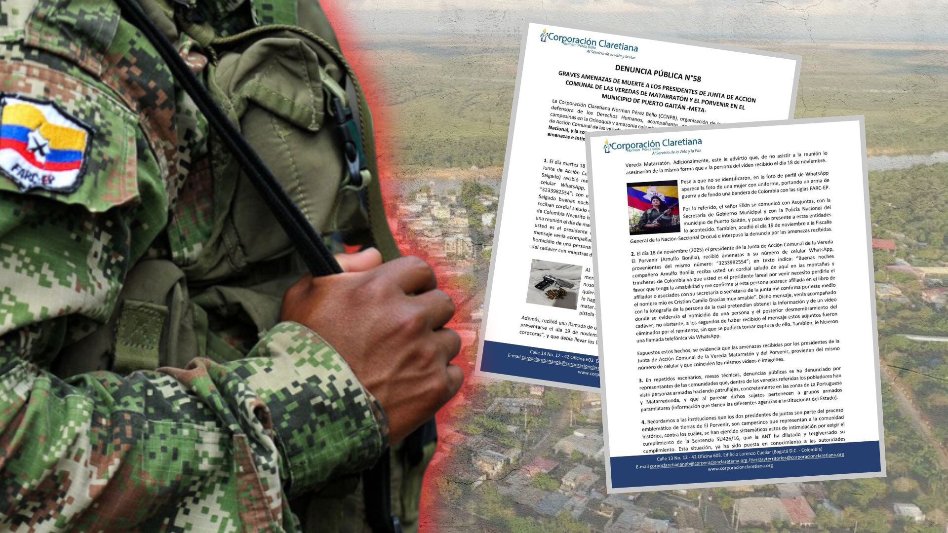 Alarma en Puerto Gaitán, Meta, por amenazas de muerte a líderes comunales: grupo guerrillero estaría detrás del hostigamiento