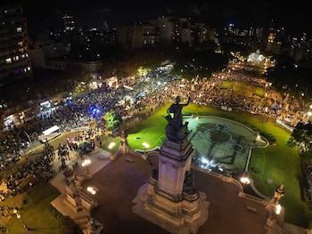 Marcha Ni Una Menos - Congreso - 3 de junio - drone