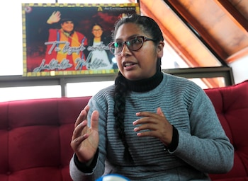 Eva Copa fue registrada durante