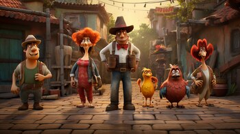 Imagina a los inolvidables pollitos