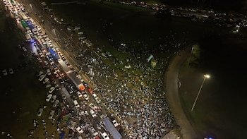Recibimiento Selección Argentina - Ezeiza - Predio AFA - Drone