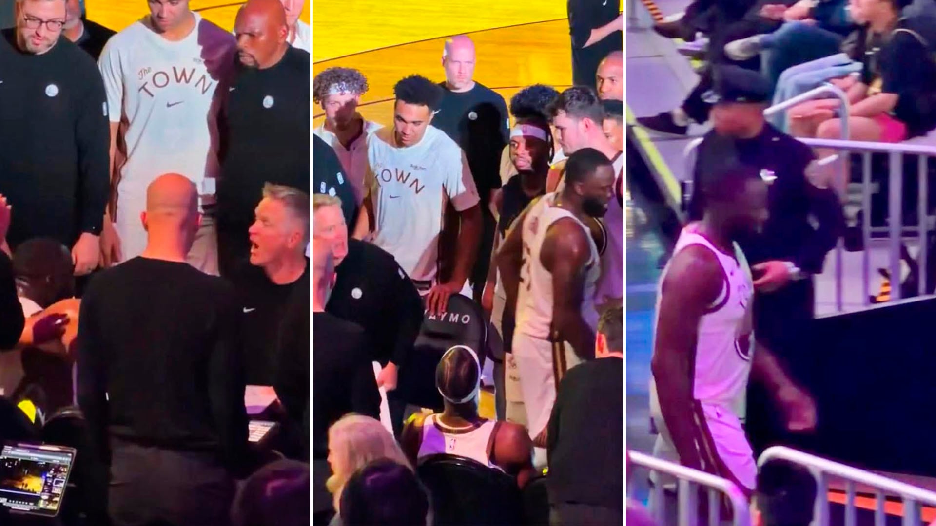La acalorada discusión entre Draymond Green y Steve Kerr en la victoria de Golden State Warriors frente a Orlando Magic en la NBA (captura video)