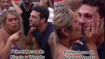 Nicola Porcella y Wendy Guevara