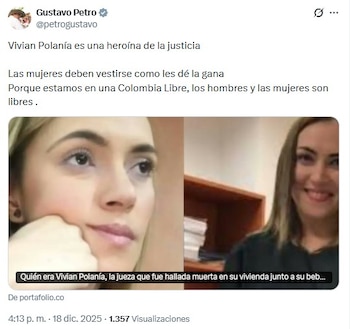 Petro destacó que la jueza