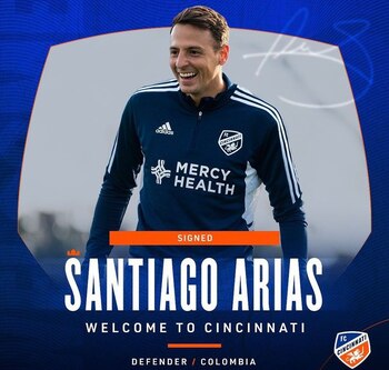 Santiago Arias fue oficializado por su nuevo club. Equipo que hace parte de la MLS de Estados Unidos