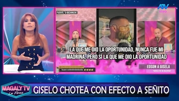 Magaly Medina defiende a Gisela Valcárcel y cuestiona a Giselo por no decir que es su madrina: “Hoy serías un desconocido bailarín”
