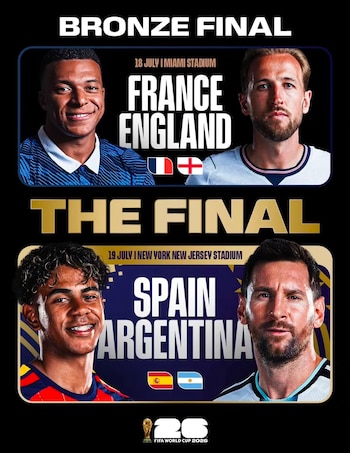 La programación de los dos últimos partidos del Mundial 2026.