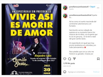 Camilo Sesto, ganador de 'Yo