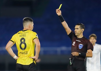 Guillermo Enrique Guerrero dirigirá el juego entre Santa Fe y Caracas FC-crédito Pool via REUTERS/Nathalia Aguilar