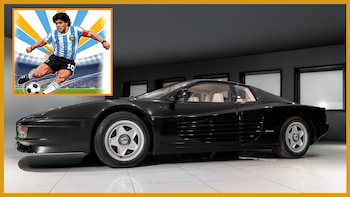El Ferrari negro de Maradona: