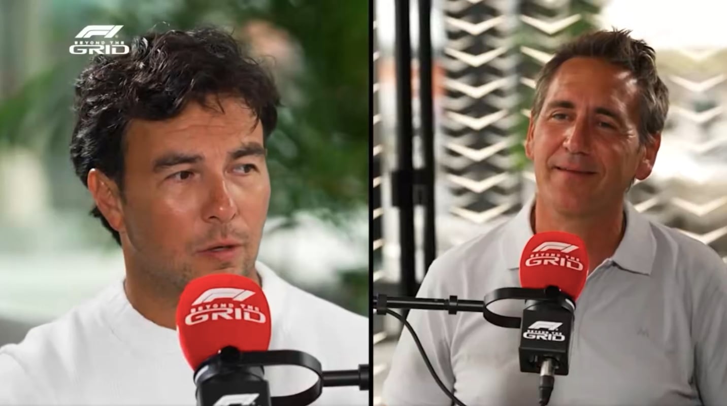 El mexicano se sinceró sobre el hecho durante el podcast de la F1 (captura de pantalla)