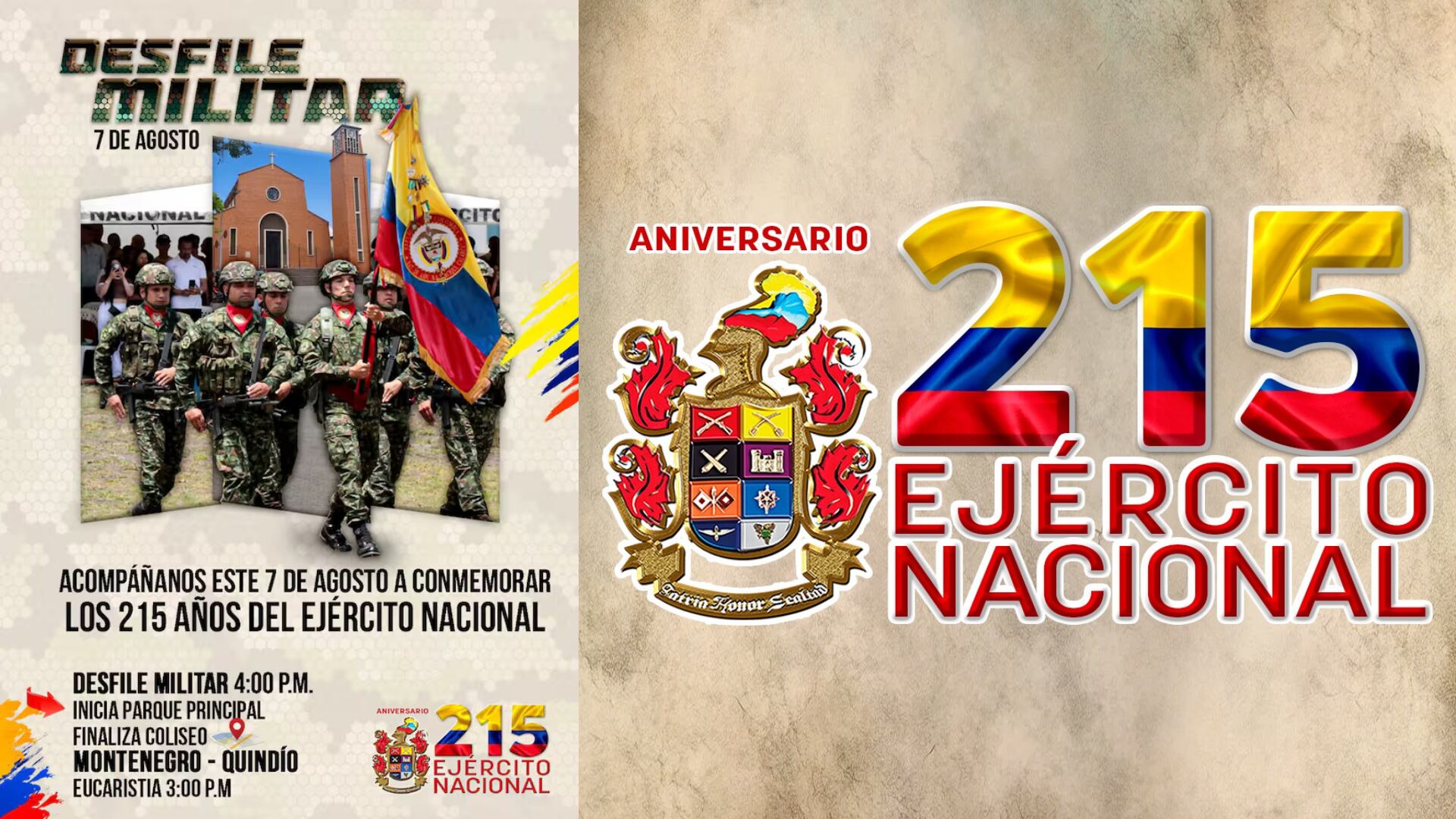 En el Eje Cafetero también le rinden homenaje al Ejército Nacional en su aniversario número 215: estos son los detalles - Infobae