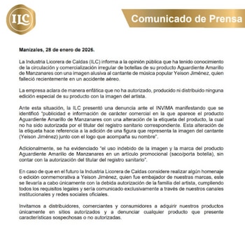 Comunicado de prensa de la