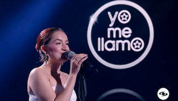 La artista sorprendió con su voz - crédito Emisión Yo me llamo / Caracol Televisión