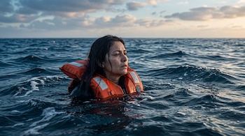 Una mujer salvadoreña es rescatada tras pasar casi 24 horas a la deriva en el mar Jónico (Imagen ilustrativa Infobae)